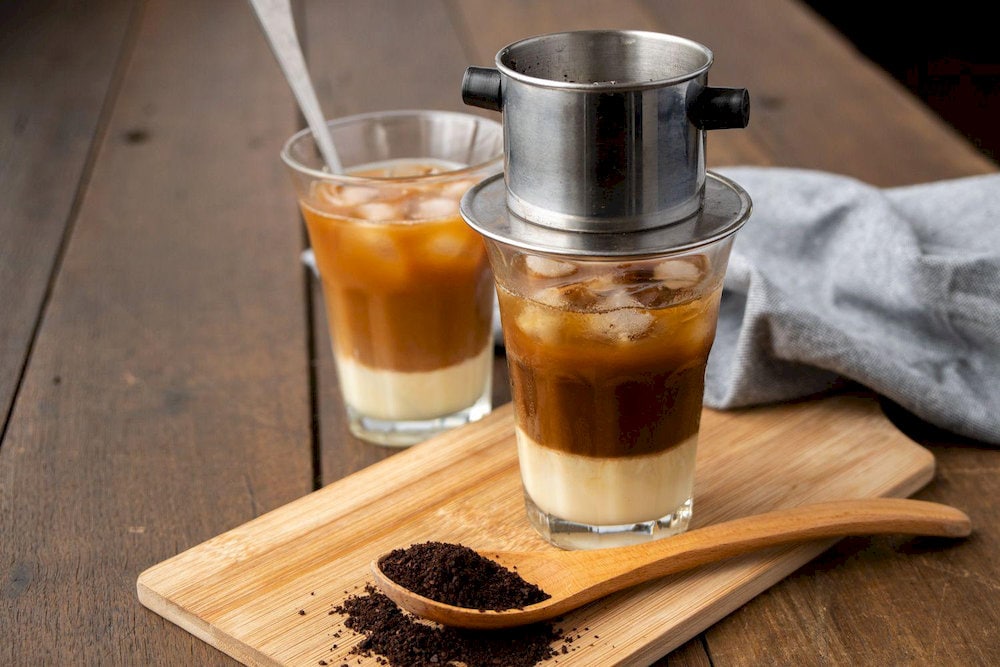 The smooth sweetness of condensed milk balances the strong bitterness of traditional Vietnamese coffee 